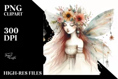 Watercolor Boho Fairy, Transparent PNG Product Image 3