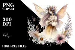 Washed Boho Fairy PNG Product Image 2