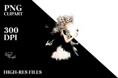 Whimsical Gothic Fairy, High-Res PNG Product Image 2