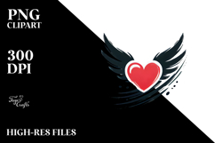 Winged Heart PNG Product Image 2