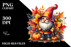 Vibrant Autumn Gnome PNG Product Image 2