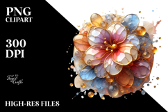 Abstract Golden Impatiens PNG Product Image 2