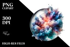 Abstract Glossy Cosmos Clipart Product Image 3