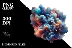 Abstract Glossy Cosmos Clipart Product Image 1