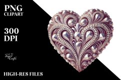 Vintage Hearts Diamond PNG Product Image 2