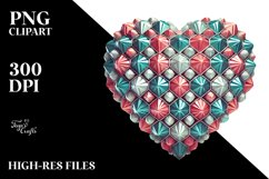 Vintage Hearts Diamond PNG Product Image 2