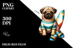 Sublimation Sticker Centered | Pug Product Image 2