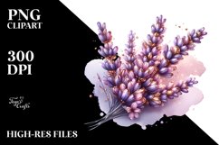 Shiny Lavender Marble Watercolor Splash Product Image 1