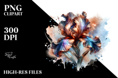 Shiny Rusty Iris | Sublimation | Clipart Product Image 2