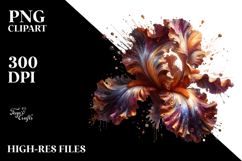 Shiny Rusty Iris | Sublimation | Clipart Product Image 2