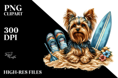 Sublimation Sticker Centered | Yorkshire Terrier Product Image 2