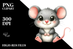 Sublimation Sticker White Background | Happy Mouse Product Image 2