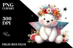 Bear Sitting on Star, High-Res PNG Product Image 2