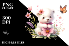 Whimsical Baby Octopus on Spring Flower Product Image 2