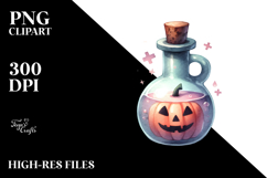 Simple Funny Halloween Clipart, Transparent PNG Product Image 2