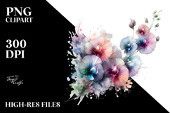 Artistic Sweet Pea | Sublimation | Clipart Product Image 2