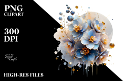 Abstract Delphinium, Transparent PNG Product Image 2