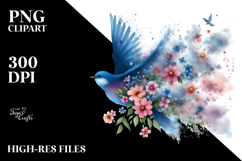 Bird made of Butterfly Silhouettes, Transparent PNG Product Image 2