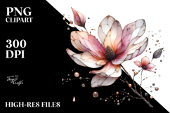 Magnolia with Metallic Insertions, Transparent PNG Product Image 2