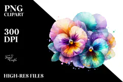 Vibrant Pansy PNG Product Image 2