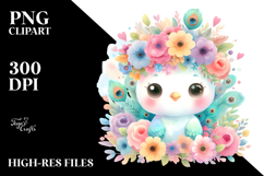 Sublimation Clipart White Background | Cute Peacock Product Image 2