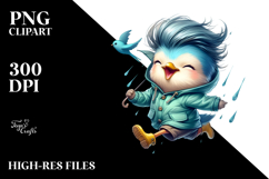 Colorful Quirky Bird, Transparent PNG Product Image 2