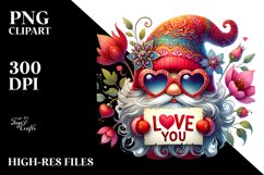 Detailed Valentines Gnome, PNG Product Image 2