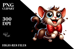 Playful Vector Art of Cat PNG Product Image 2