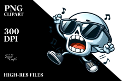 Dramatic Suggar Skull, Cute PNG Product Image 2