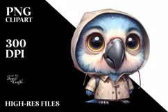 baby parrot big eyes standing up human like Product Image 1