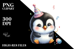 Cute Baby Penguin Watercolor Product Image 2