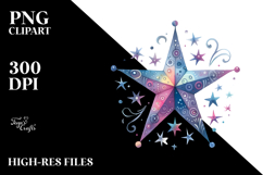 Whimsical Smiling Star PNG Product Image 2