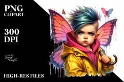 Agressive Baby Fairy, PNG Product Image 1