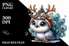 a Cute Watercolor Peacock PNG Product Image 3