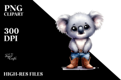 watercolor koala big eyes Product Image 2