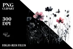 Wildflower Silhouettes, Transparent PNG Product Image 2