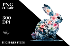 Abstract Bunny Sitting PNG Product Image 2