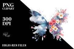 Spring Butterfly Splash PNG Product Image 2