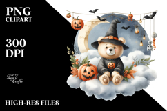 Bear in Halloween Costume PNG Product Image 2