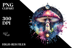 n magical celestial mushroom white background Product Image 2