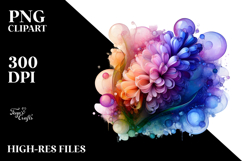 Abstract Transparent Hyacinth, Round Product Image 2