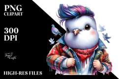 Happy Baby Dove Posing, High-Resolution PNG Product Image 2