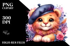 Happy Baby Lion with Beret Product Image 2