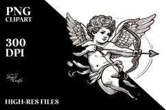 Lineart Cupid PNG Product Image 2