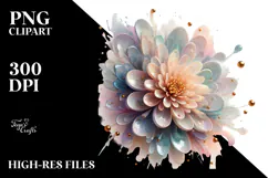 Glossy Chrysanthemum PNG Product Image 2