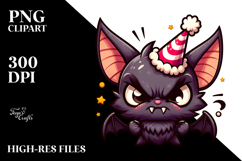 Innocent Bat with Party Hat PNG Product Image 2
