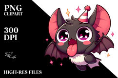 Adorable Bat Vector Art, Transparent PNG Product Image 2