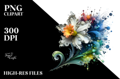 Abstract Daffodil PNG Product Image 2