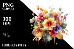 Colorful Bouquet with Nasturtium Splash | Sublimation | Product Image 3