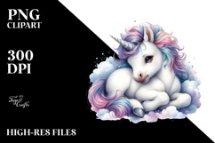 Cute Baby Unicorn PNG Product Image 2